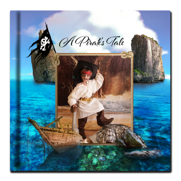 Pirate photo book cover by Picture My Story